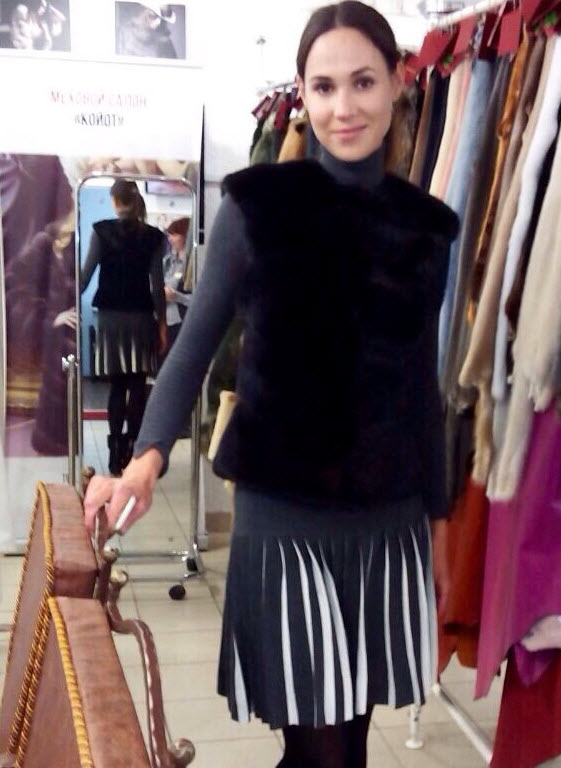 Жилет из меха норки Blackglama